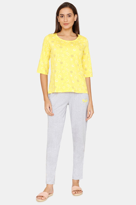 Rosaline Starry Nights Knit Cotton Pyjama Set - High Visibility — image 4